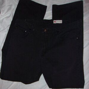 wrangler black slim straight size 36 x 30  jeans pants preowned